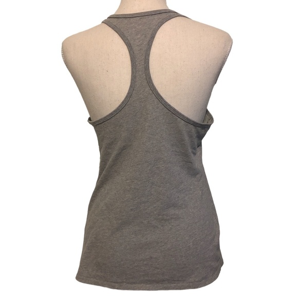 THE NIKE TEE Tank Top Women's Size Medium Gray Green Dri-Fit Athletic Cut - Picture 2 of 9